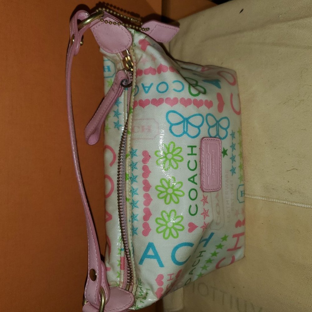 Authentic Coach Makeup Bag Small Purse